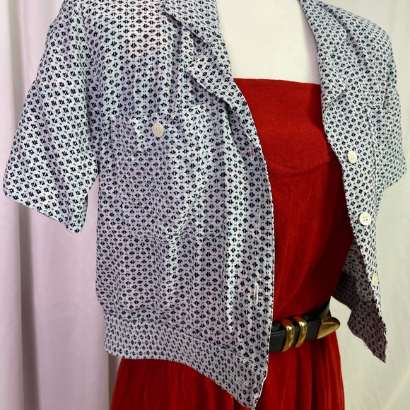 Vintage Red Summer Dress or Beach Coverup - Picture 3 of 12